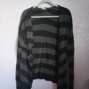 Cute SUPER SOFT RUDE Sweater Size XL Gray Stripe
